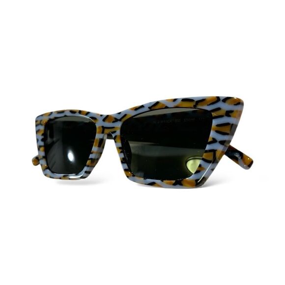 SAINT LAURENT  VIOLET/GREY Tortoise Shell Cat Eye Sunglasses main image 6